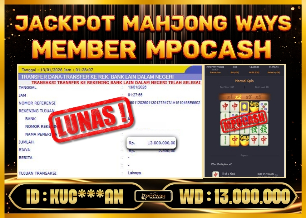 MPOCASH JACKPOT MAHJONG WAYS